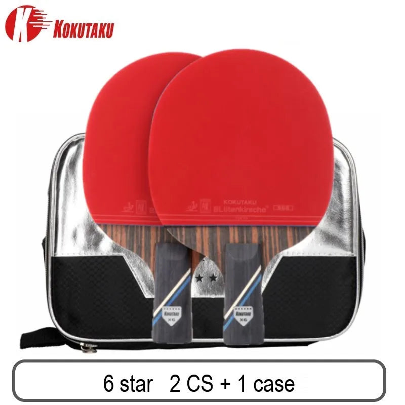 Professional 4/5/6 Star Carbon Table Tennis Racket Set