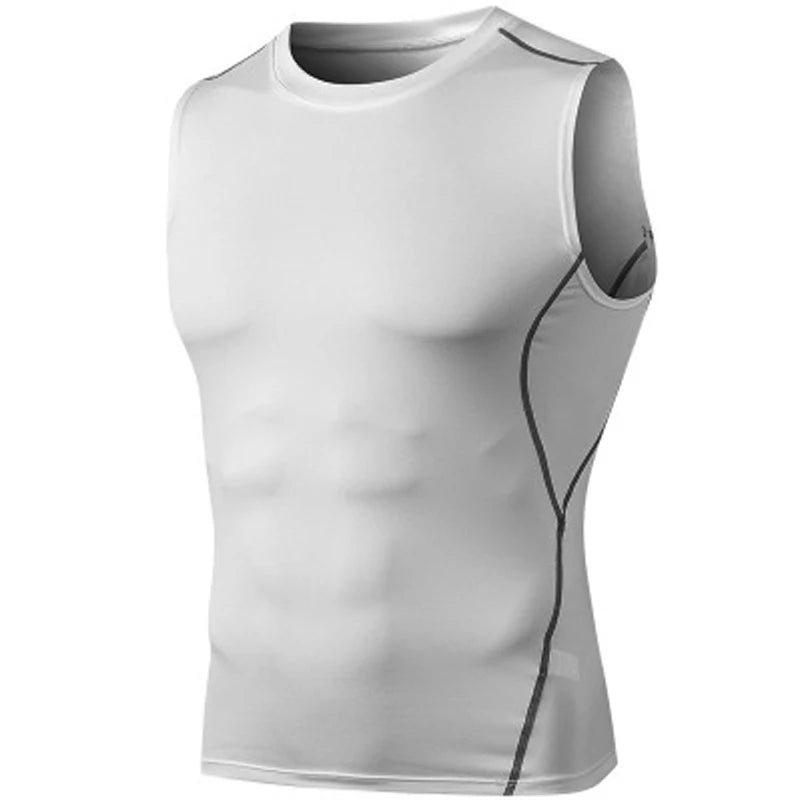 Men's Quick Dry Running T-Shirts Compression Sleeveless Tank Top