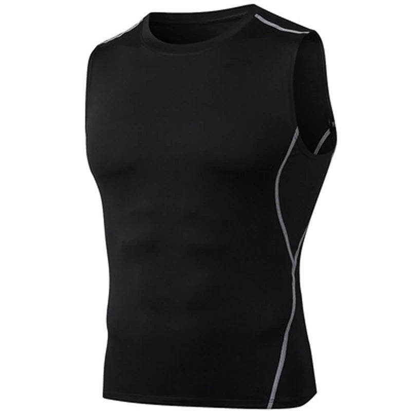 Men's Quick Dry Running T-Shirts Compression Sleeveless Tank Top
