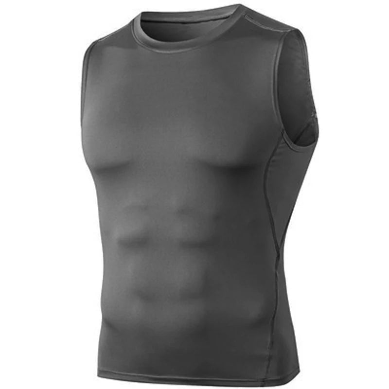 Men's Quick Dry Running T-Shirts Compression Sleeveless Tank Top