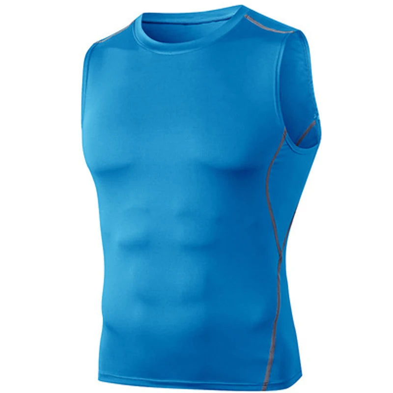 Men's Quick Dry Running T-Shirts Compression Sleeveless Tank Top
