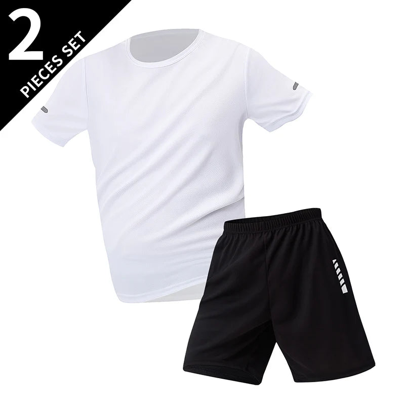 Men’s Quick-Drying Short-Sleeved Shorts Suit