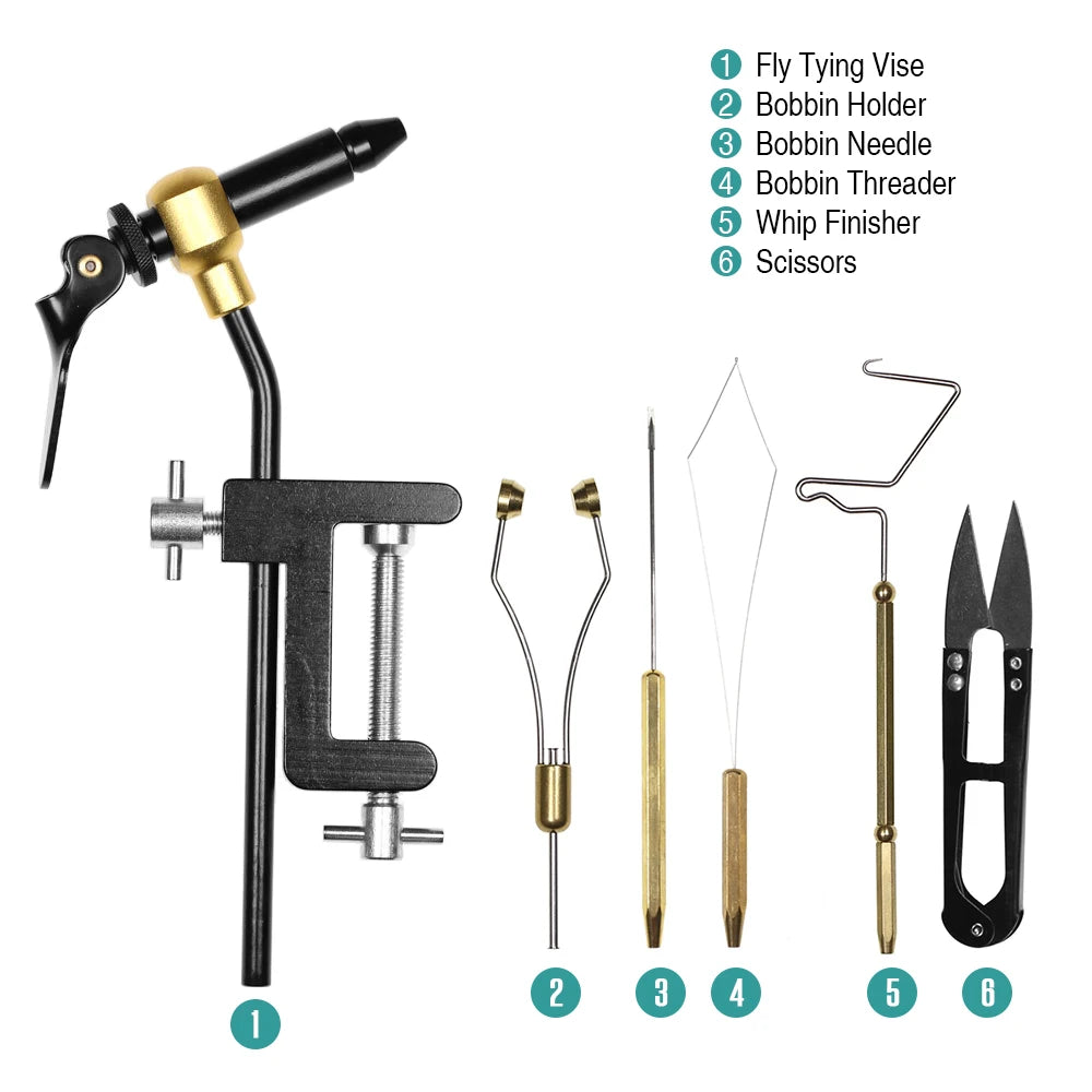 Fly Tying Tools Combo Kit