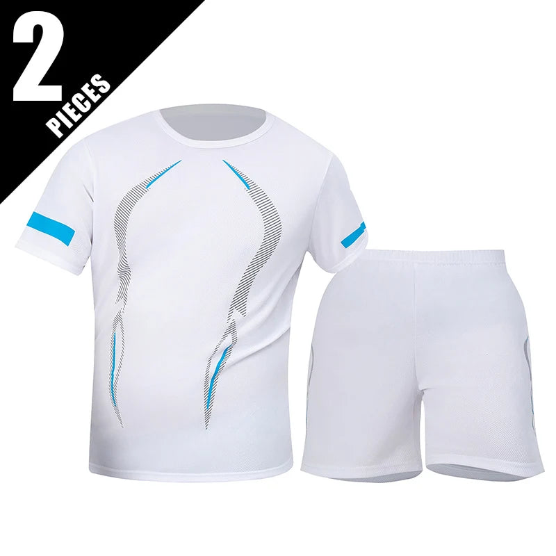 Men’s Quick-Drying Short-Sleeved Shorts Suit