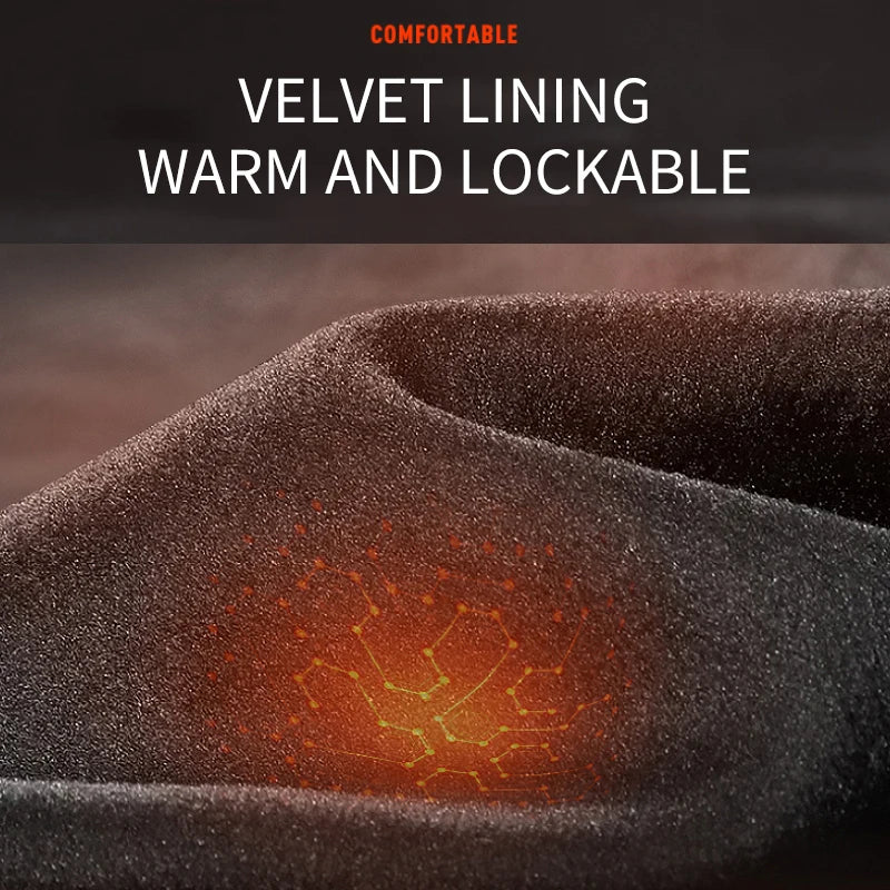 Men's Warm Fleece-Lined Compression Leggings