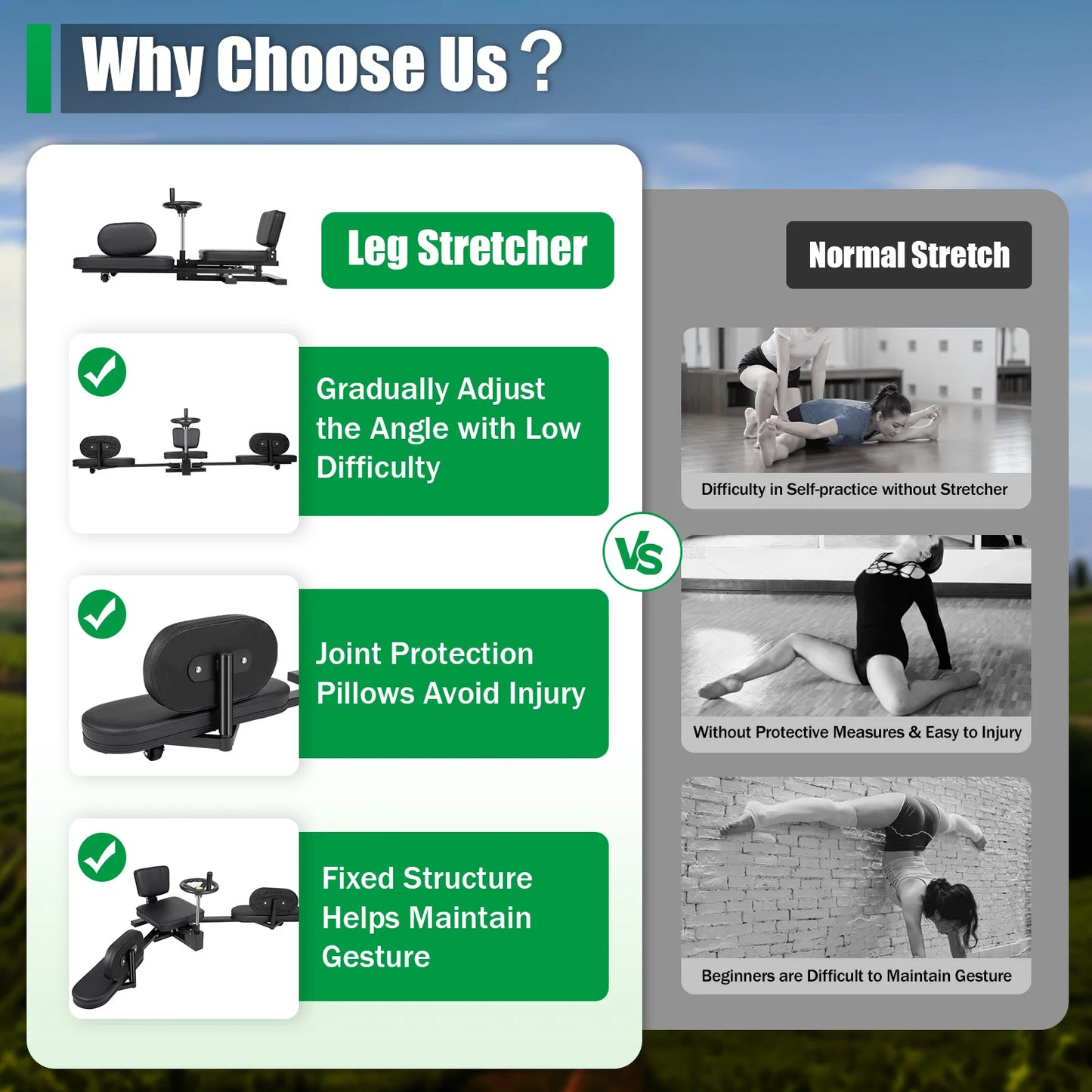 Leg Stretcher Sports Flexibility Stretching Machine