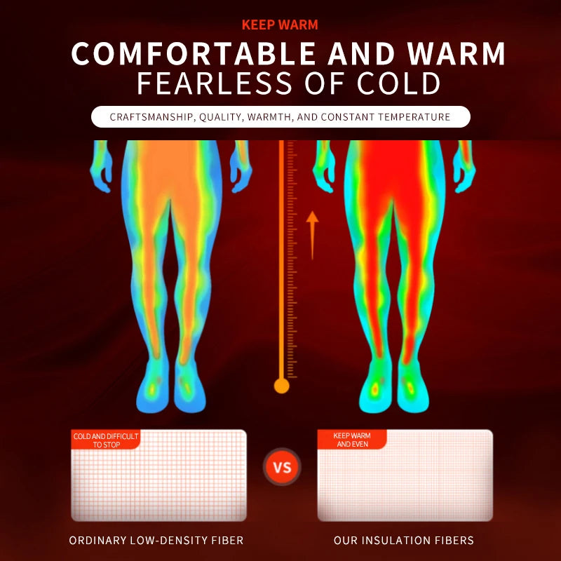 Men's Warm Fleece-Lined Compression Leggings