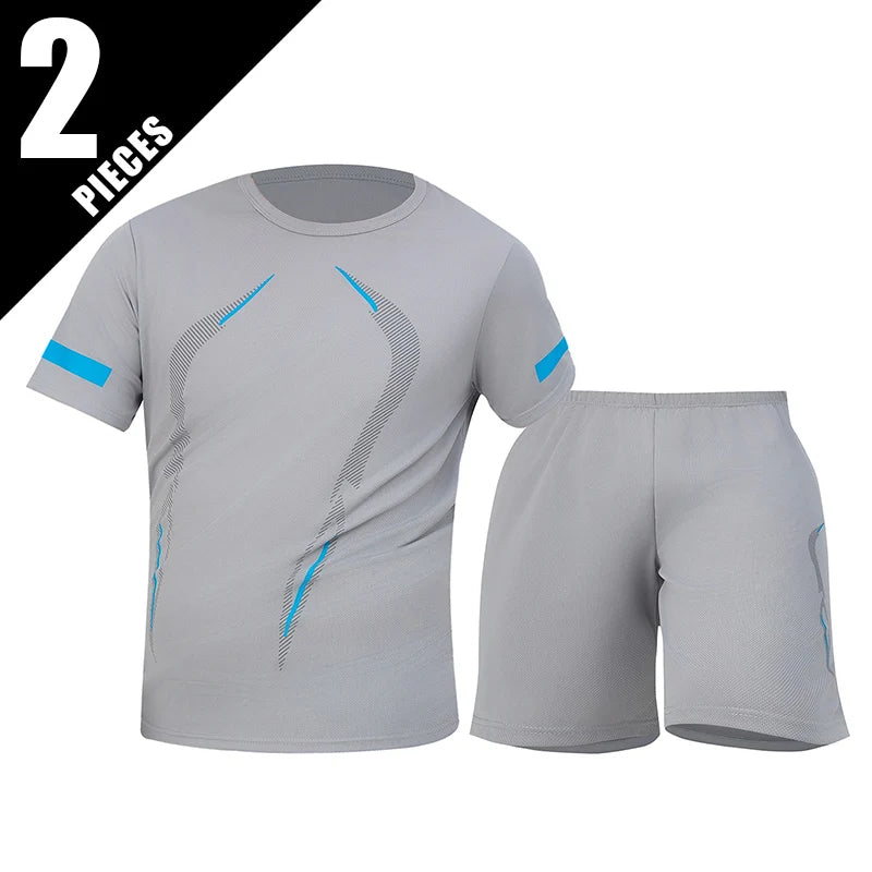 Men’s Quick-Drying Short-Sleeved Shorts Suit