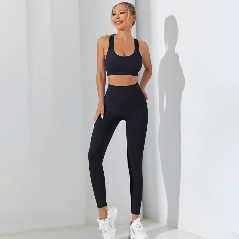 Breathable Sports Bra & High-Waist Tights