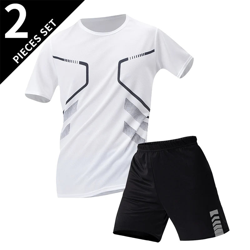 Men’s Quick-Drying Short-Sleeved Shorts Suit