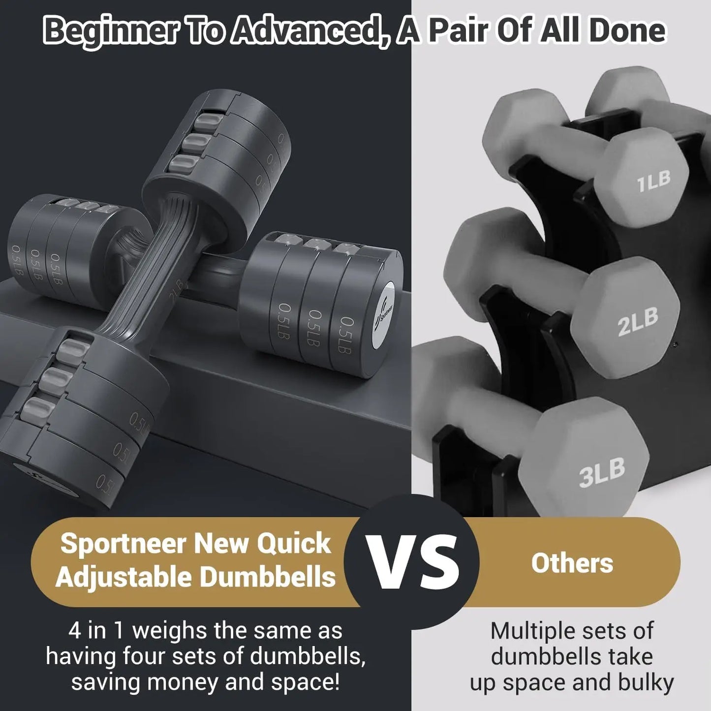 Dumbbells Hand Weights Set