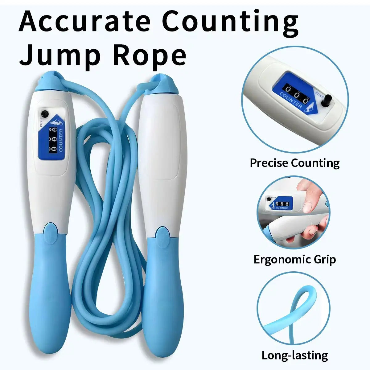 1 Piece Jump Rope with Counter