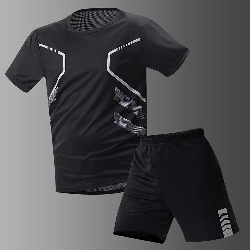 Men’s Quick-Drying Short-Sleeved Shorts Suit