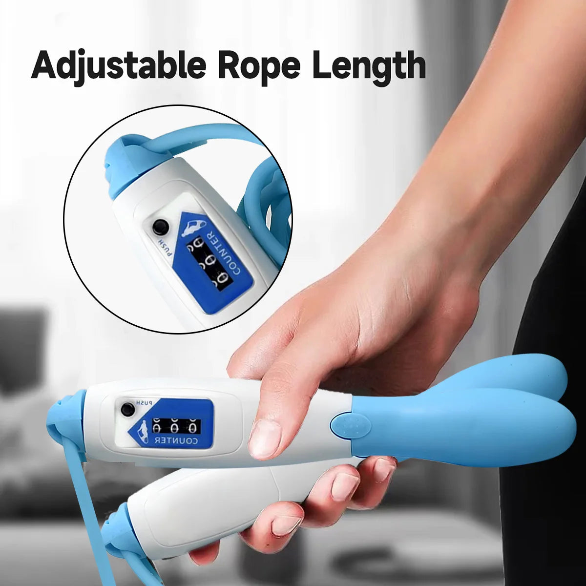 1 Piece Jump Rope with Counter