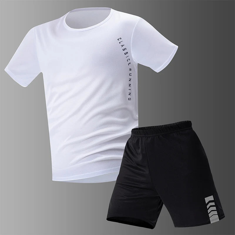 Men’s Quick-Drying Short-Sleeved Shorts Suit