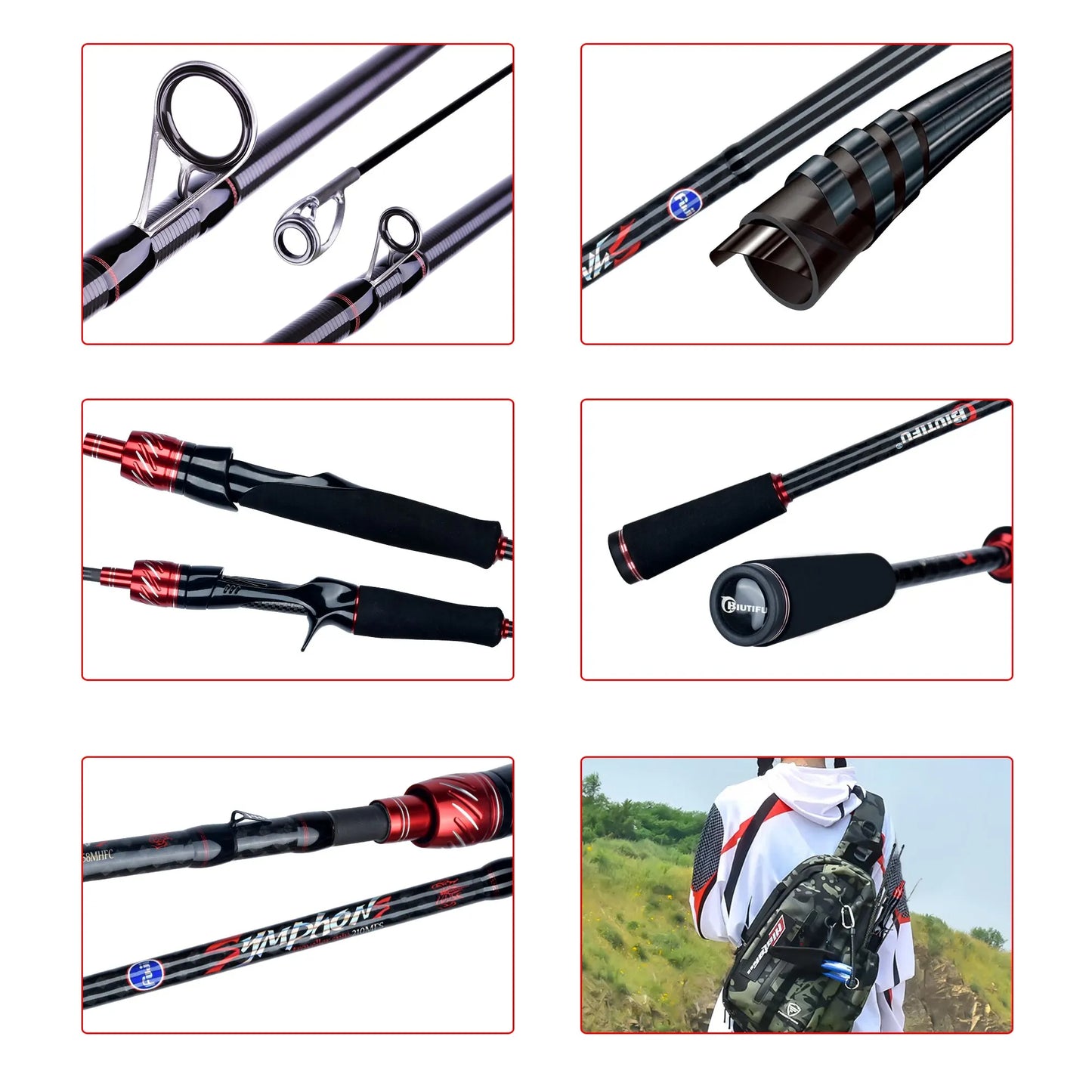 Traveller Spinning Casting Fuji Lure Fishing Rod