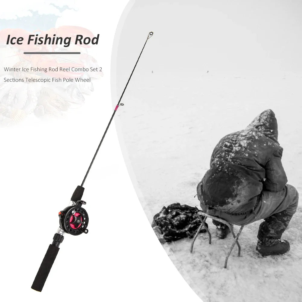 Winter Ice Fishing Rod with Reel