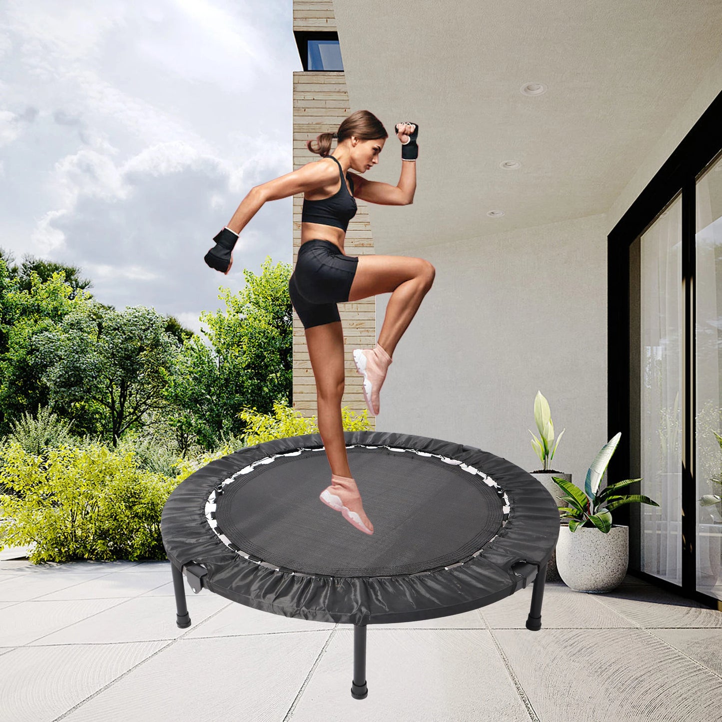 Foldable Mini Exercise Trampoline