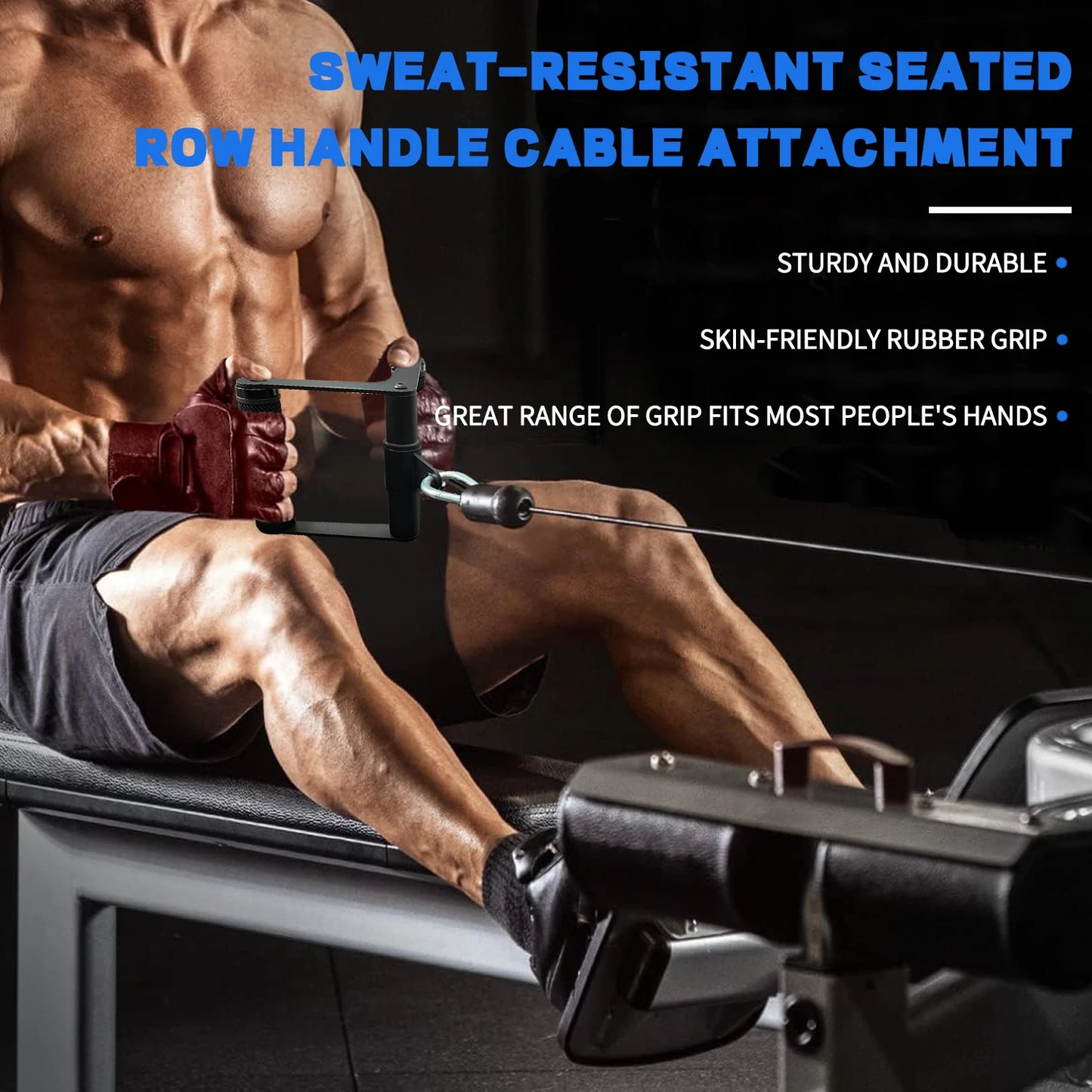 Double D Handle 360° Rotating Cable Attachment