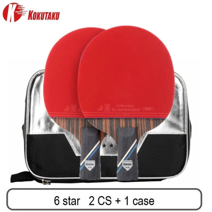 Professional 4/5/6 Star Carbon Table Tennis Racket Set