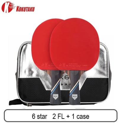 Professional 4/5/6 Star Carbon Table Tennis Racket Set