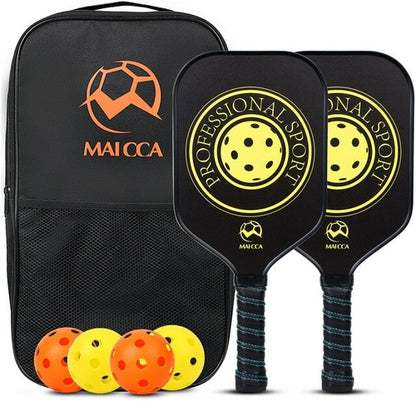 Pickleball Paddles Usapa Approved Set Rackets Honeycomb Core 4 Balls