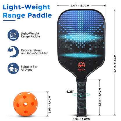 Pickleball Paddles Usapa Approved Set Rackets Honeycomb Core 4 Balls
