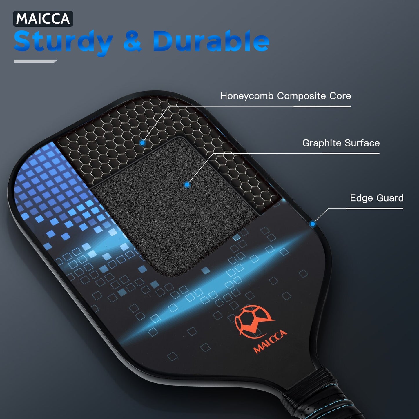 Pickleball Paddles Usapa Approved Set Rackets Honeycomb Core 4 Balls