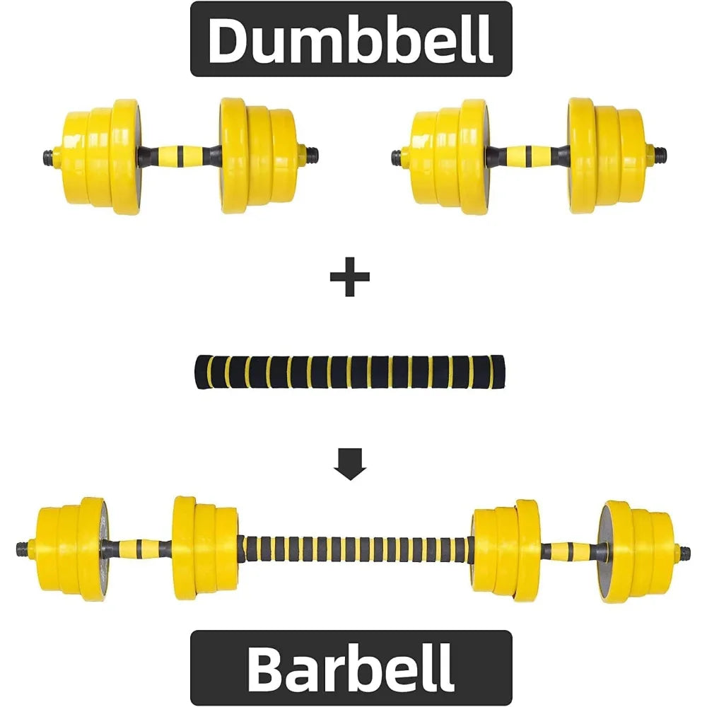 44LB Adjustable Dumbbell Barbell Weight