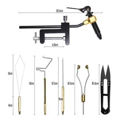 Fly Tying Tools Combo Kit