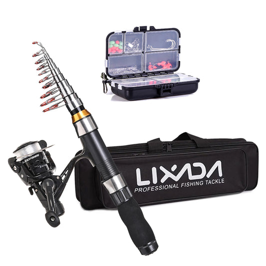 Telescopic Fishing Rod Reel Combo Full Kit