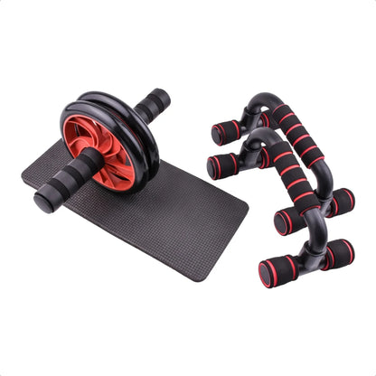 Resistance Bands Push Stand Abdominal Wheel AB Roller