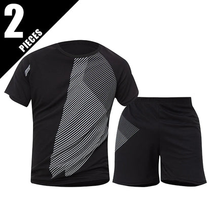 Men’s Quick-Drying Short-Sleeved Shorts Suit