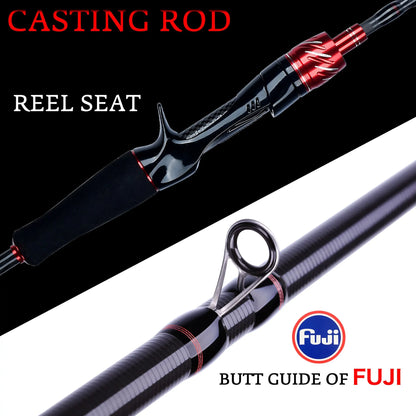 Traveller Spinning Casting Fuji Lure Fishing Rod