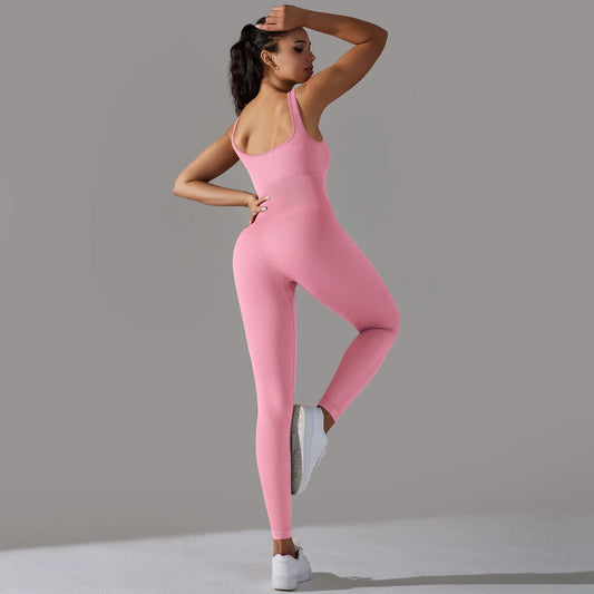 Fitness Sports Jumpsuit - Seamless Bodysuit for Women
