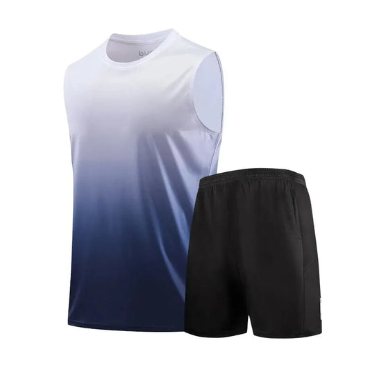 Men's Ice Silk Fitness Sportswear Set