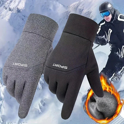 Autumn and Winter Touchscreen Men's and Women's Warm Gloves Plush