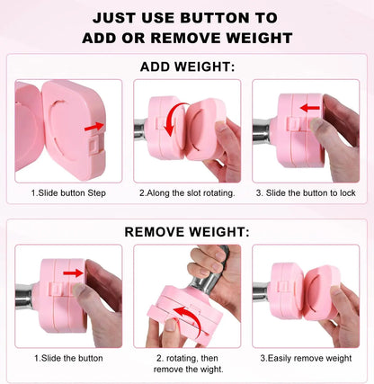 4 in 1 Free Weights Dumbbells Set