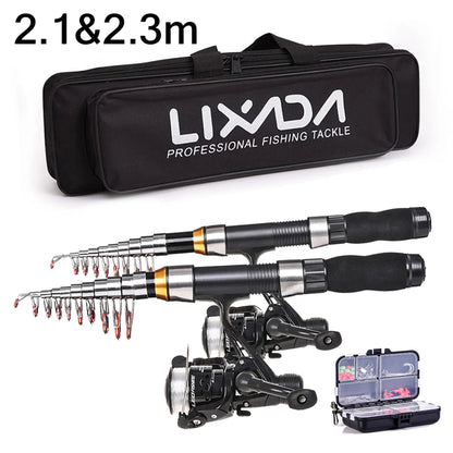 Telescopic Fishing Rod Reel Combo Full Kit