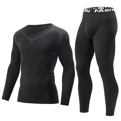Tight Warm Long-Sleeved Pants & Shirt Set 